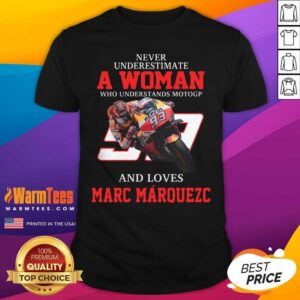 Premium Never Underestimate A Woman Who Understands Motogp And Love Marc Marquez Shirt