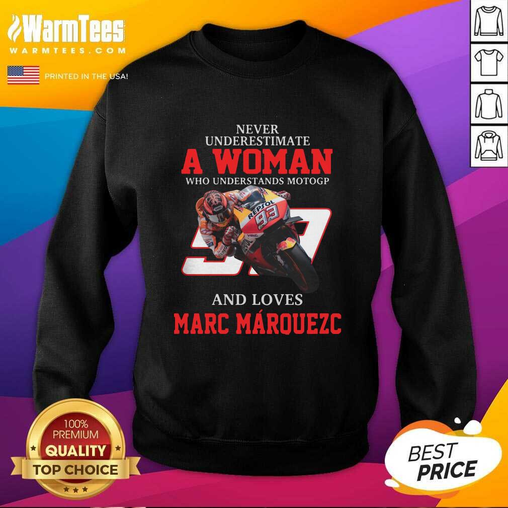 Premium Never Underestimate A Woman Who Understands Motogp And Love Marc Marquez Shirt - Image 3