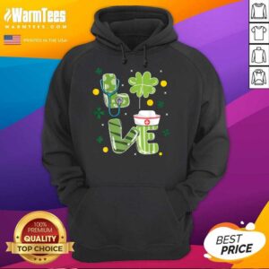Alternative view of Premium Nurse Love St Patrick's Day Shirt