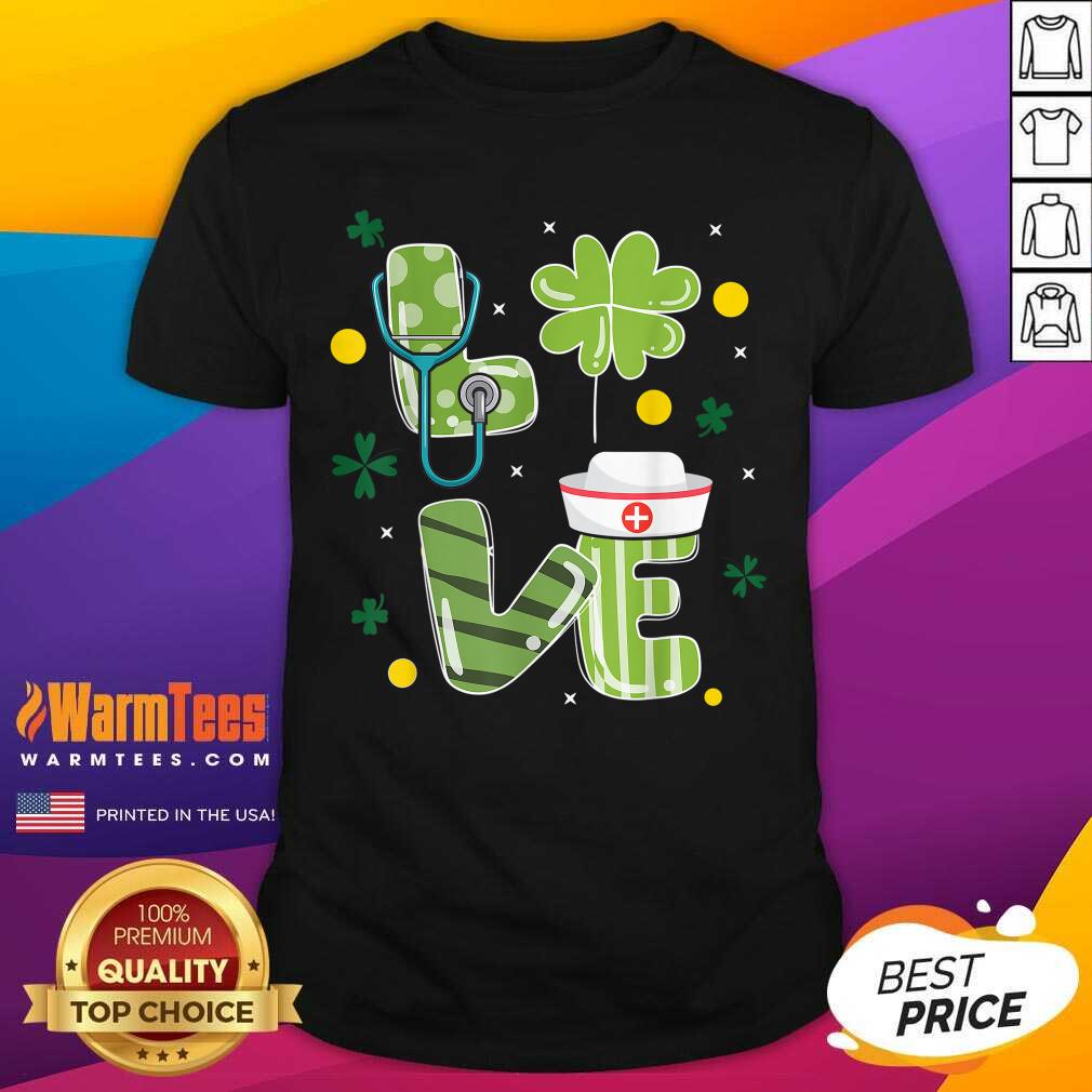 Premium Nurse Love St Patrick's Day Shirt