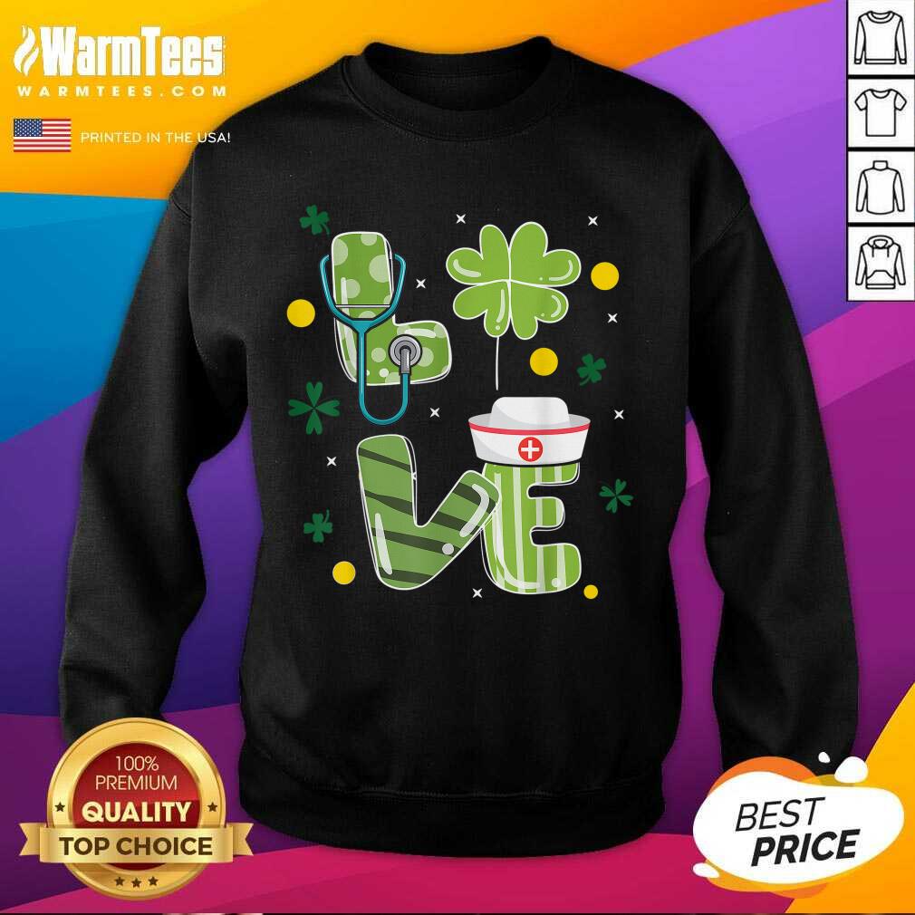 Premium Nurse Love St Patrick's Day Shirt - Image 3