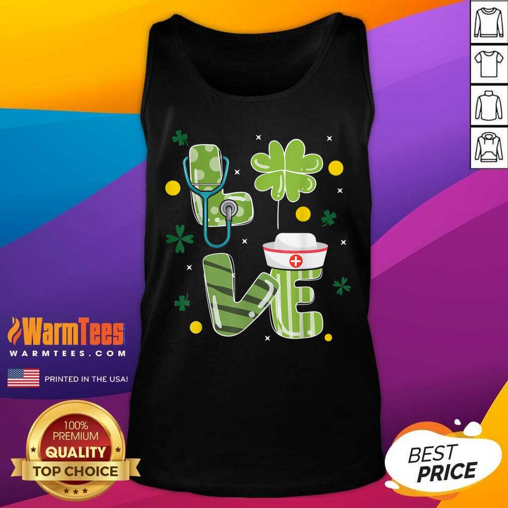 Premium Nurse Love St Patrick's Day Shirt - Image 4