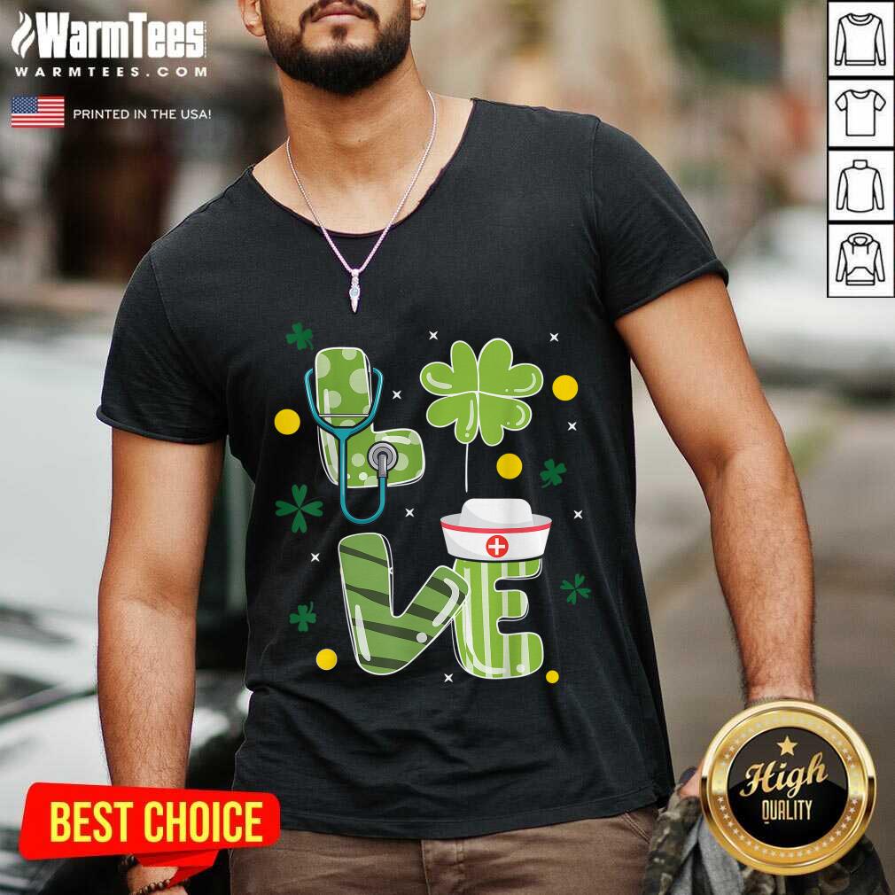 Premium Nurse Love St Patrick's Day Shirt - Image 5