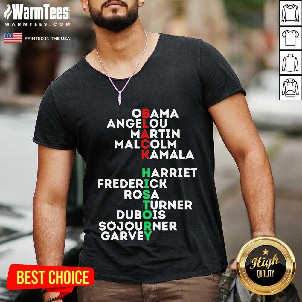 Premium Obama Angelou Martin Malcolm Kamala Harriet Frederick Rosa Turner Dubois Sojourner Garvey Shirt - Image 5
