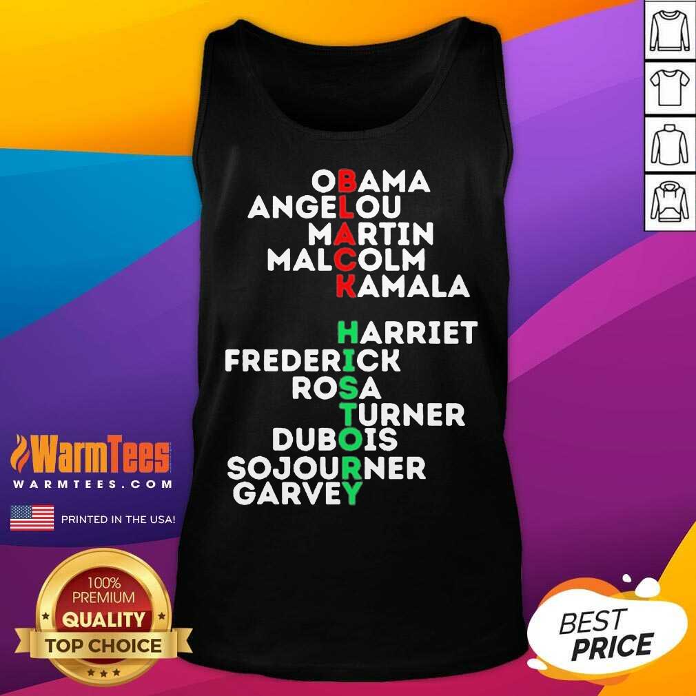 Premium Obama Angelou Martin Malcolm Kamala Harriet Frederick Rosa Turner Dubois Sojourner Garvey Shirt - Image 4