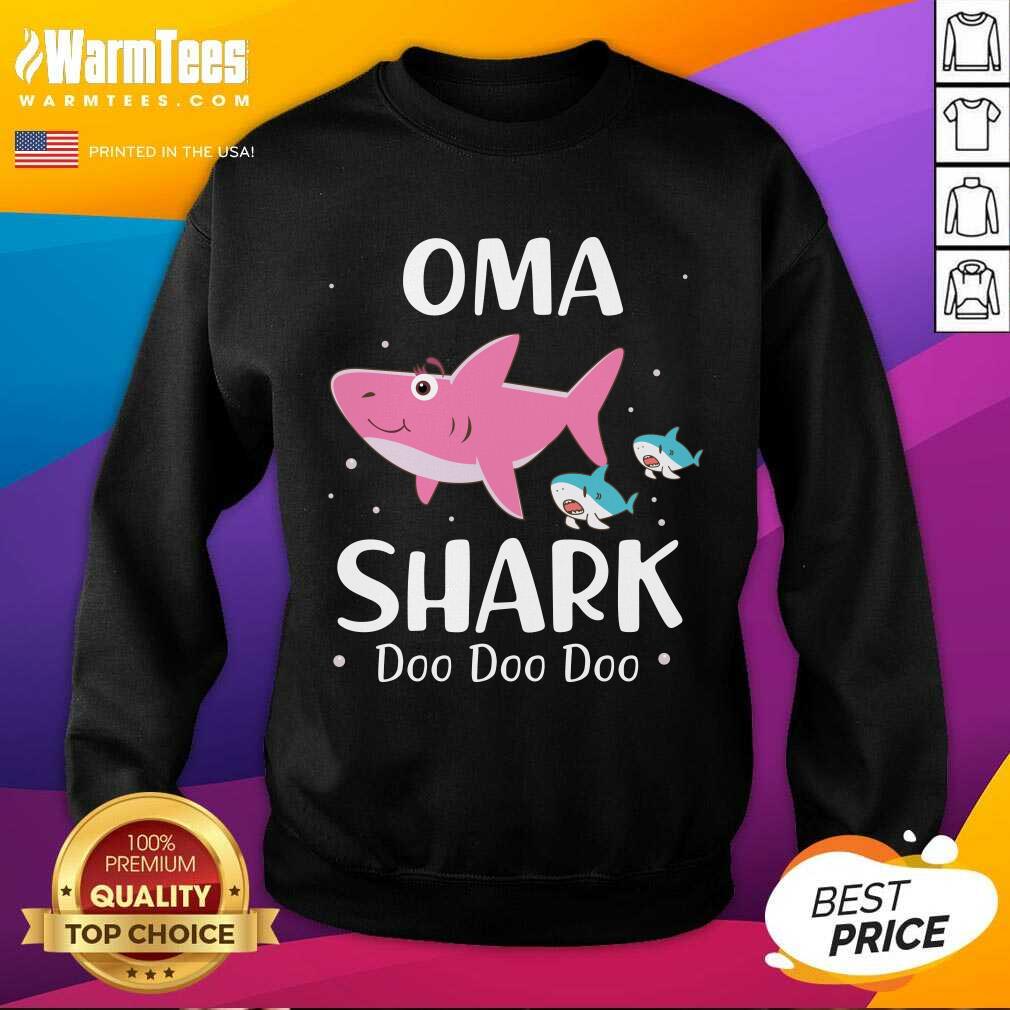Premium Oma Shark Doo Doo Mother Day Shirt - Image 3