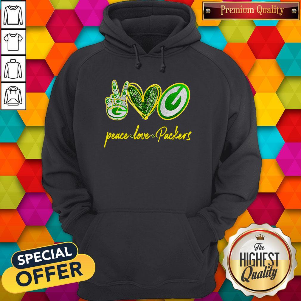 Premium Peace Love Packers Shirt - Image 4