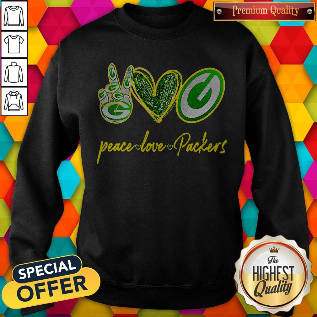 Premium Peace Love Packers Shirt - Image 3