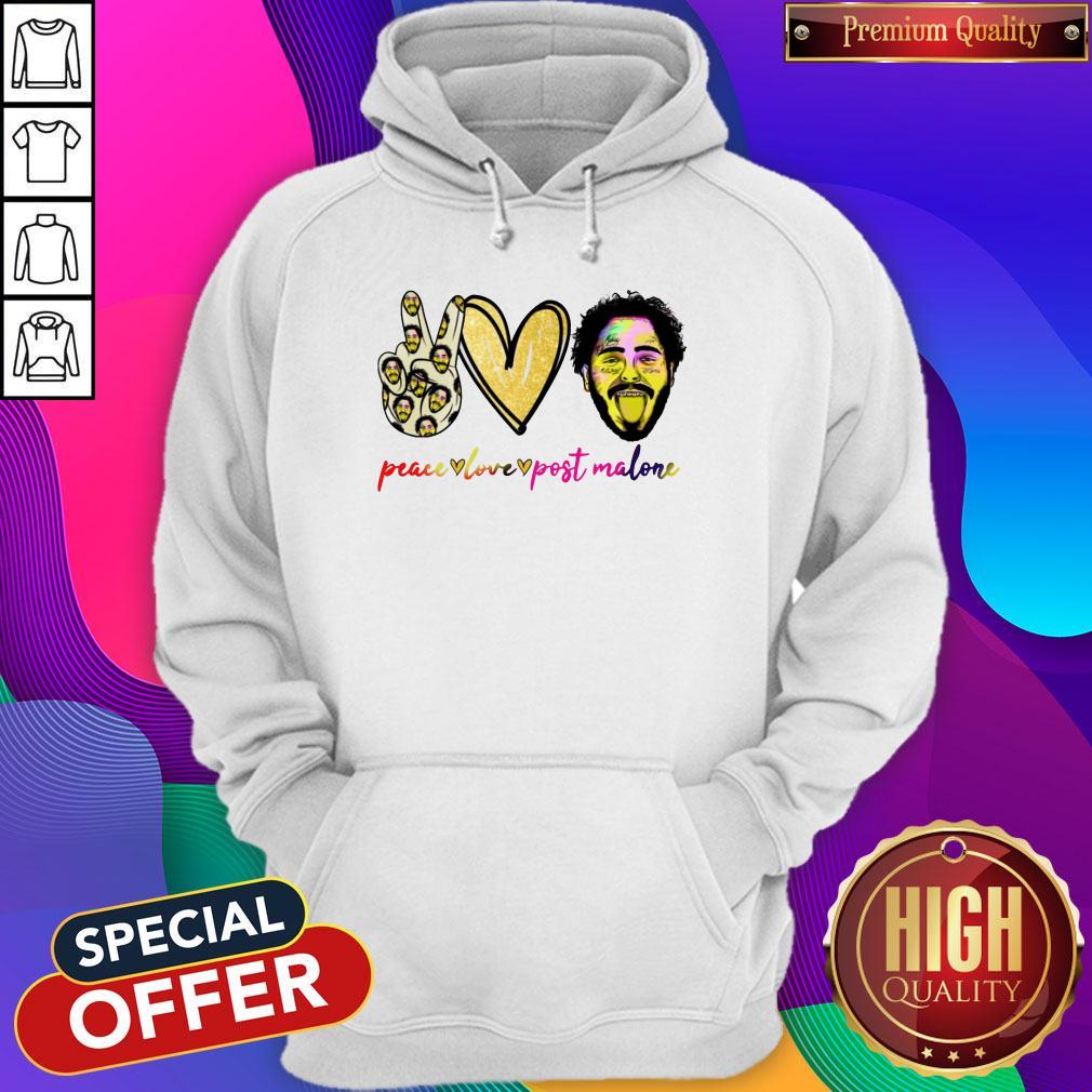 Premium Peace Love Post Malone Shirt - Image 5