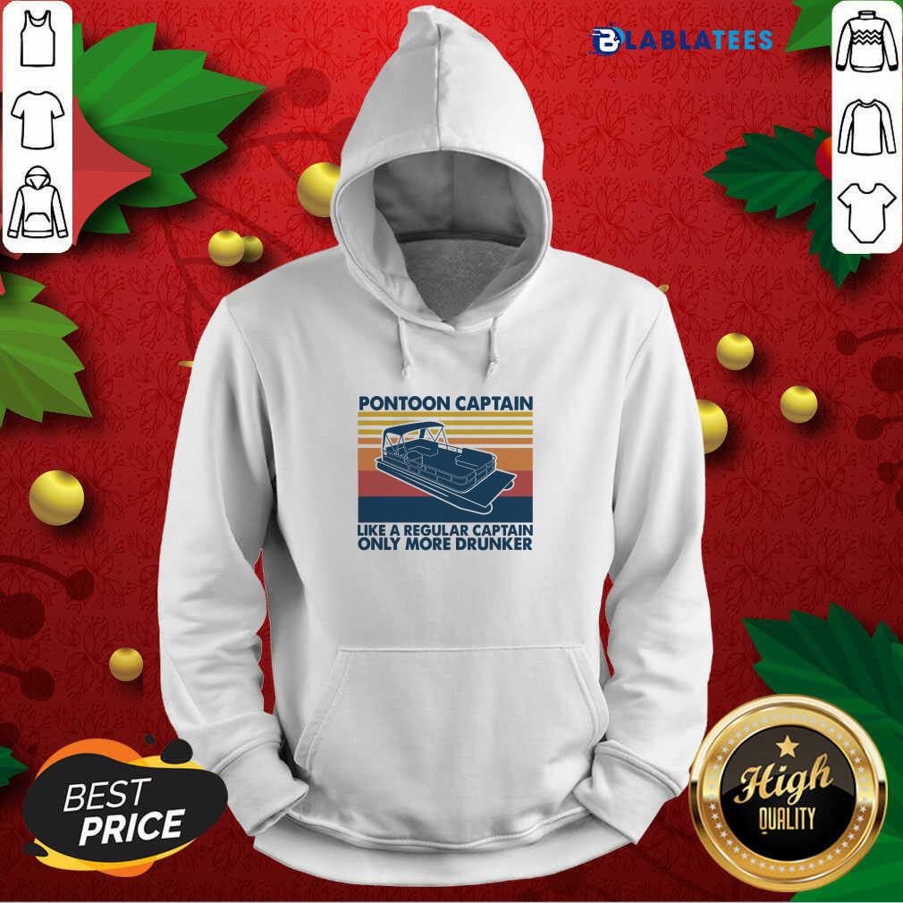 Premium Pontoon Captain Like A Regular Captain Only More Drunker Shirt - Image 2