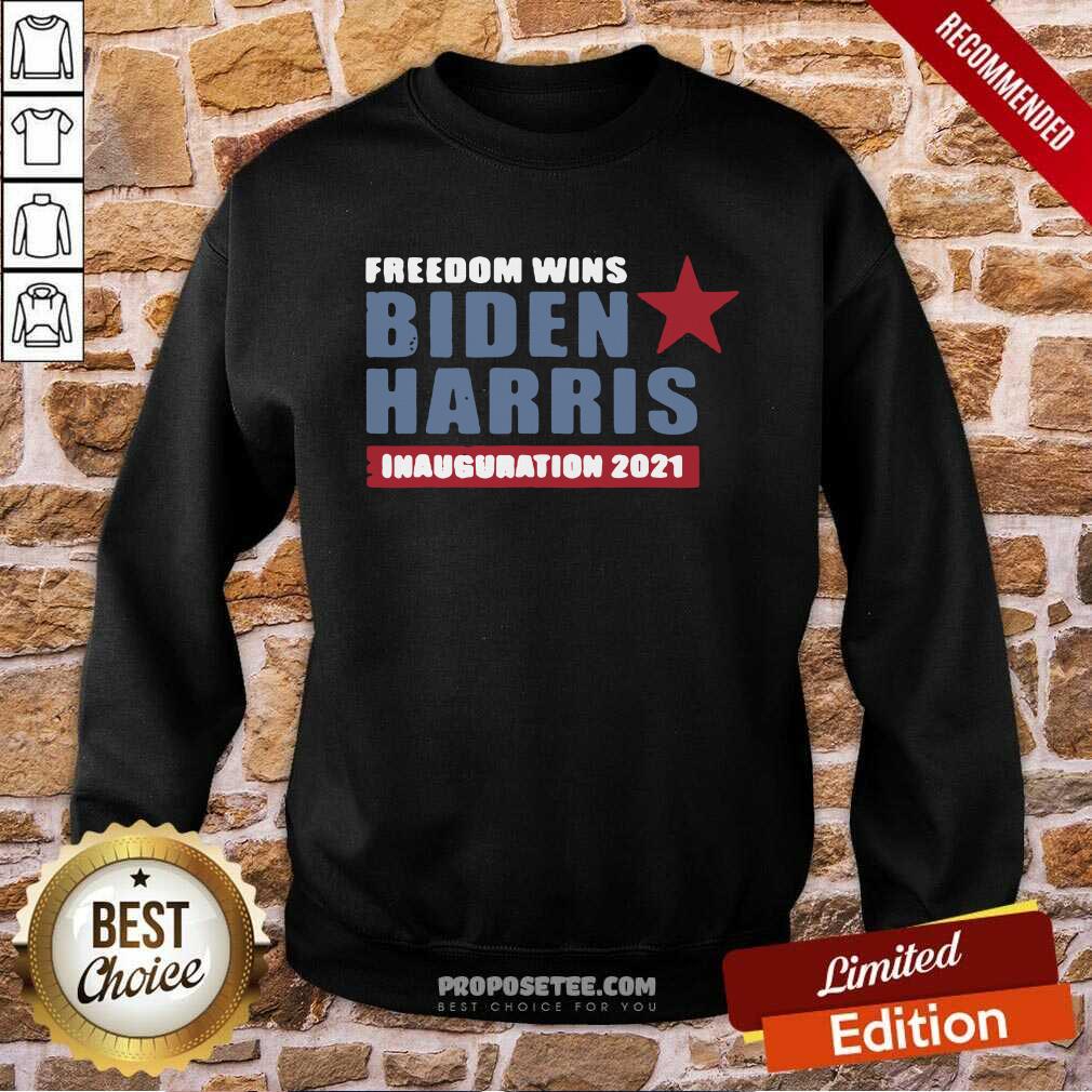 Premium President Biden Harris Inauguration Day 2021 Freedom Wins Shirt - Image 4