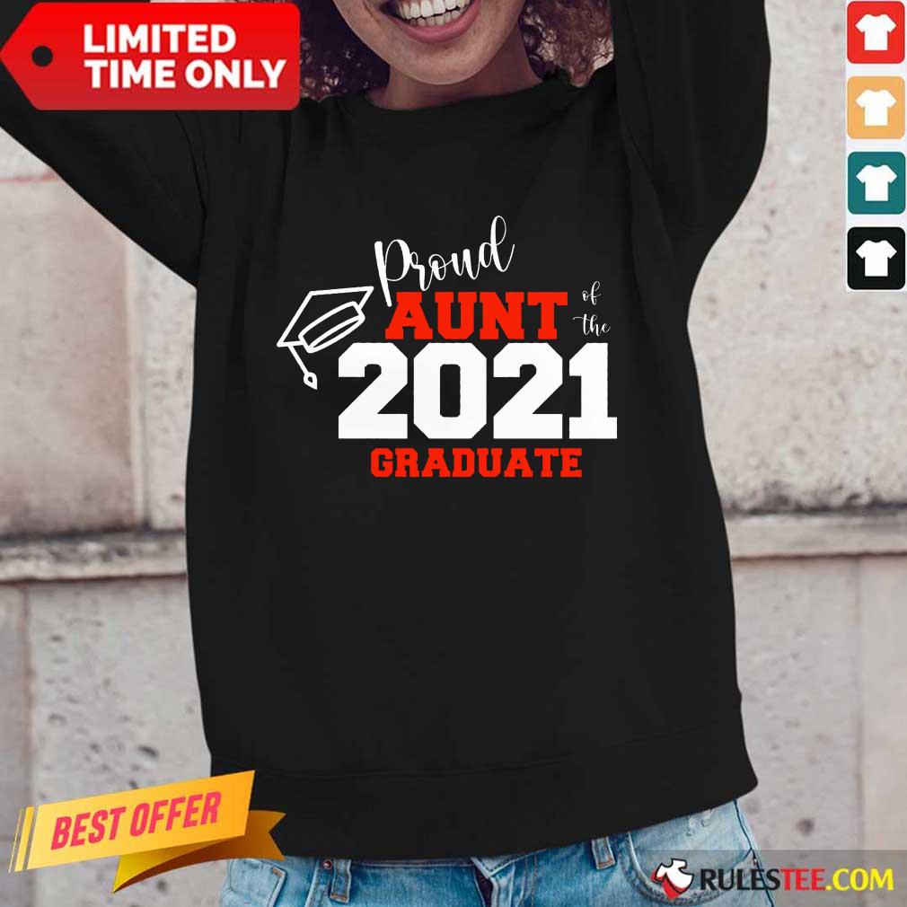 Premium Proud Aunt Of The 2021 Graduate Shirt - Image 2
