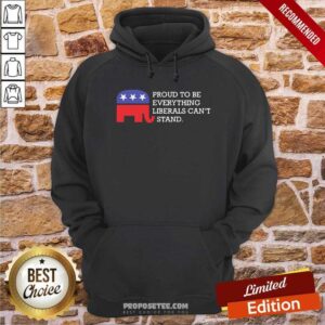 Alternative view of Premium Proud To Be Everything Liberals Can’t Stand Elephant Election Shirt