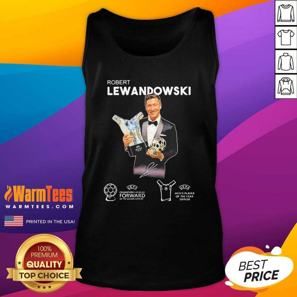 Premium Robert Lewandowski Golden Ball UEFA Champions 2019 2020 Signature Shirt - Image 4