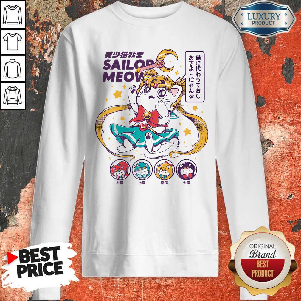 Premium Sailor Meow Anime Shirt - Image 4