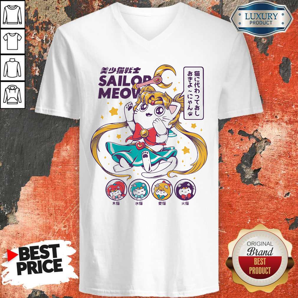 Premium Sailor Meow Anime Shirt - Image 2