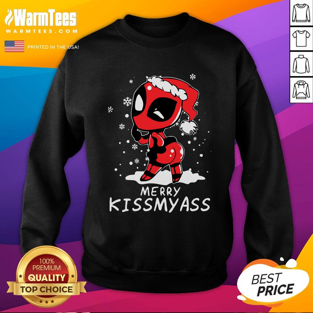 Premium Santa Deadpool Merry Kiss My Ass Christmas Shirt - Image 4