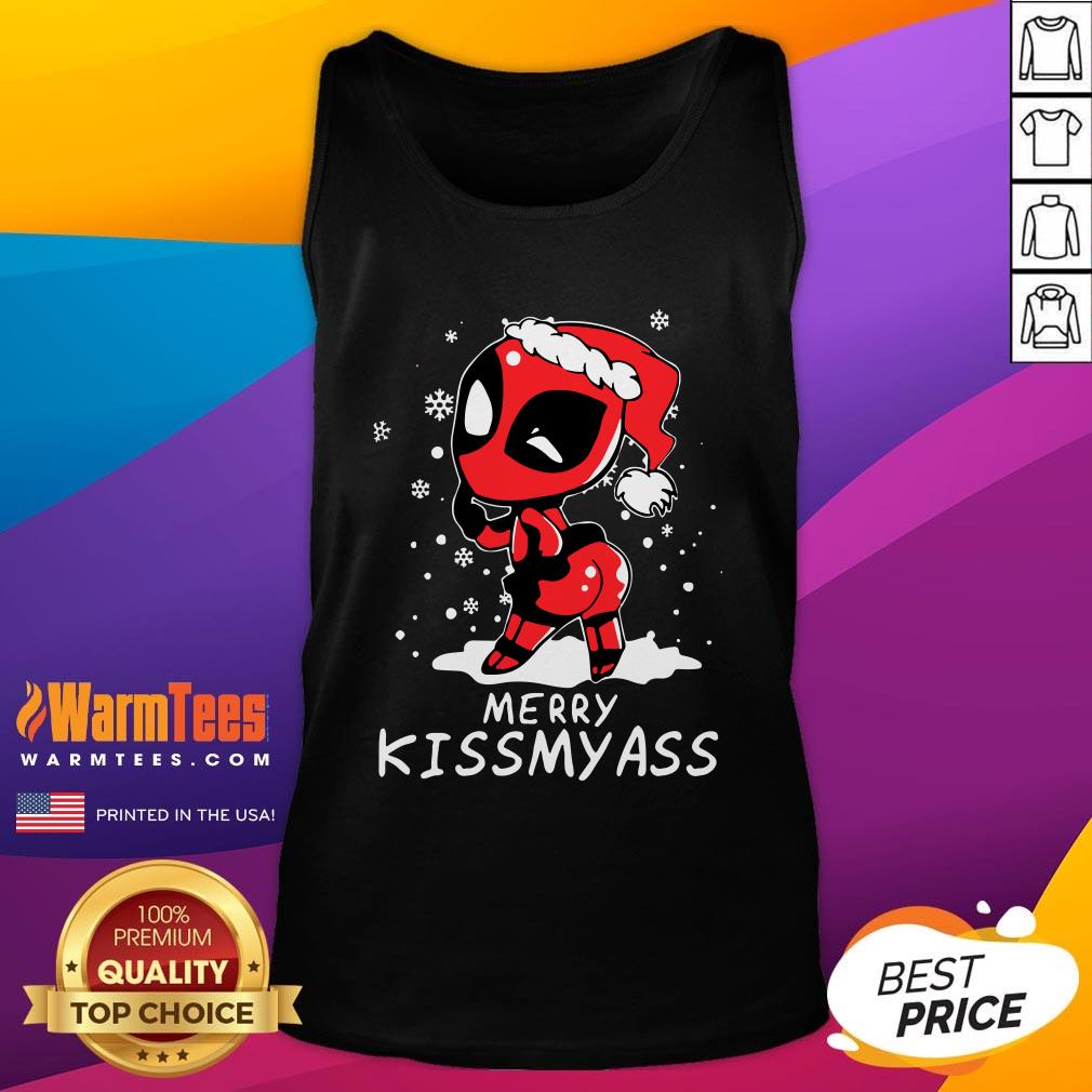 Premium Santa Deadpool Merry Kiss My Ass Christmas Shirt - Image 3