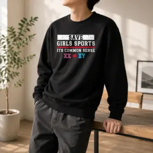 Alternative view of Premium Save Girls Sports Common Sense Statement Shirt