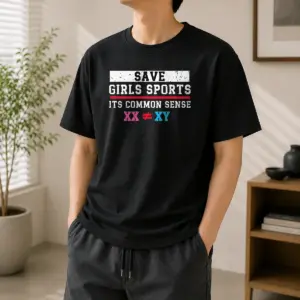 Premium Save Girls Sports Common Sense Statement Shirt