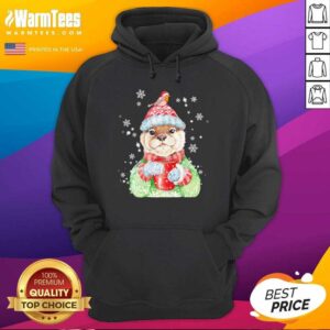 Alternative view of Premium Sea Otter Merry Christmas Shirt