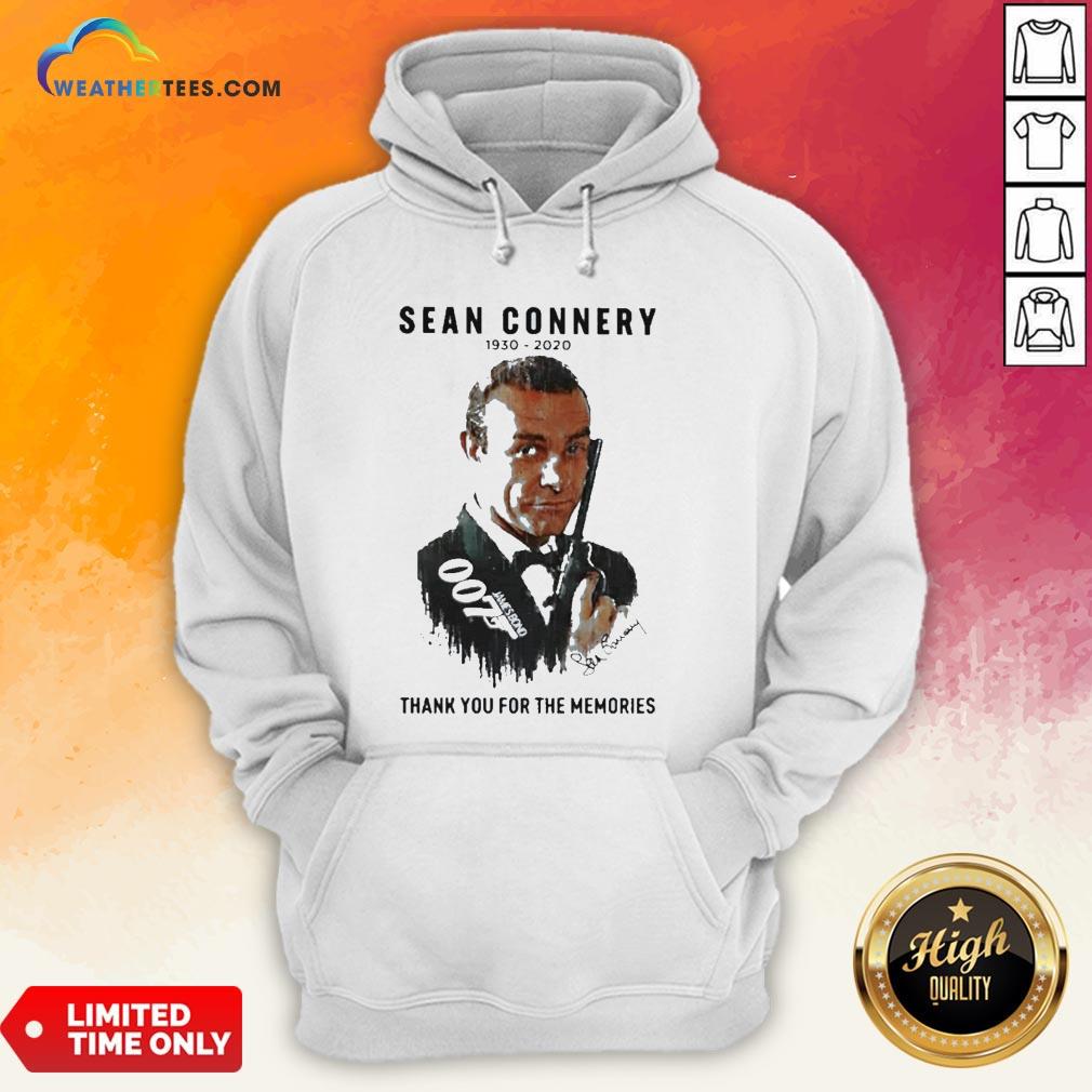 Premium Sean Connery 1930 2020 Thank You For The Memories Signatures Shirt - Image 5
