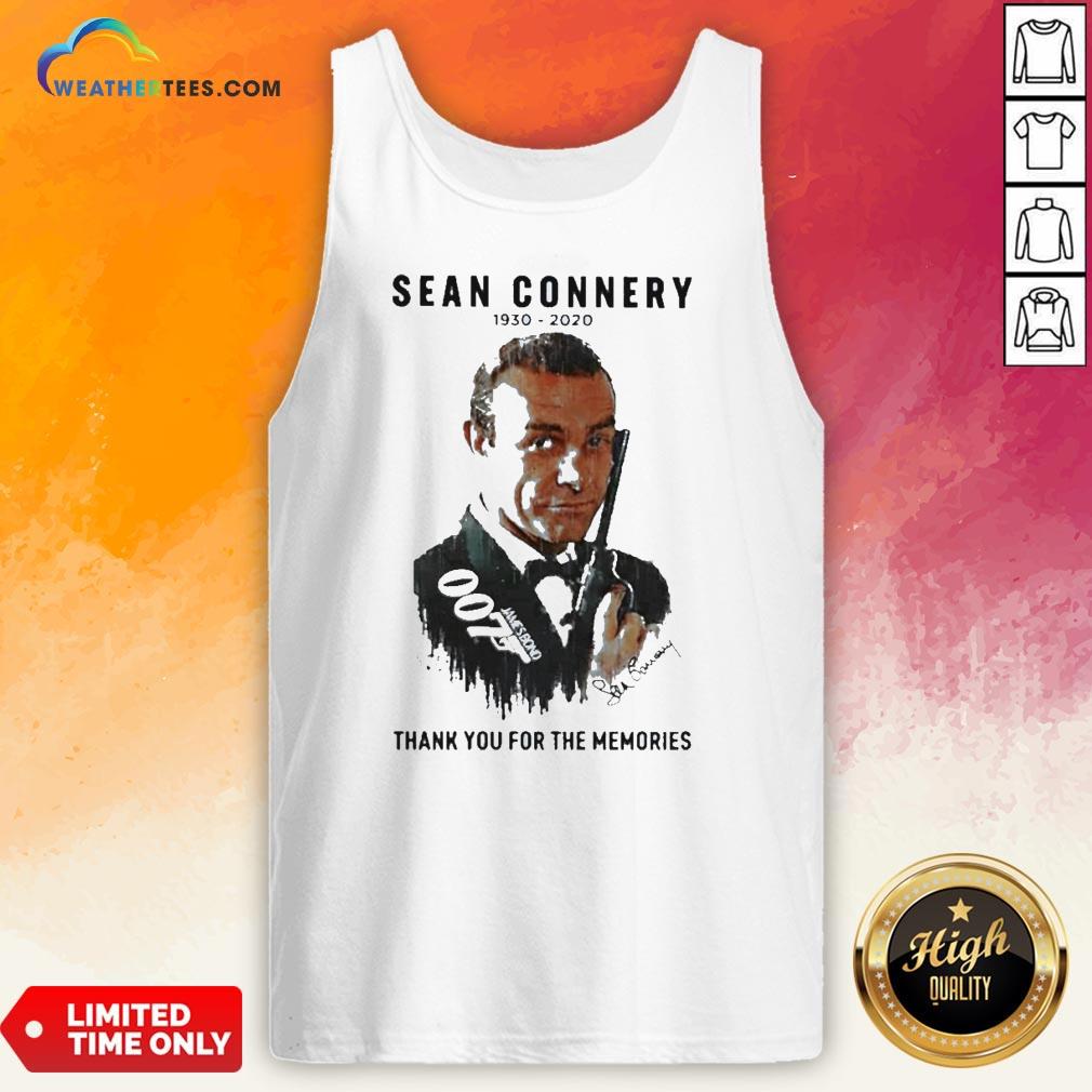 Premium Sean Connery 1930 2020 Thank You For The Memories Signatures Shirt - Image 3