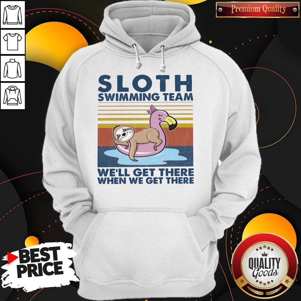 Premium Sloth Swimming Team We’ll Get There When We Get There Vintage Shirt - Image 5