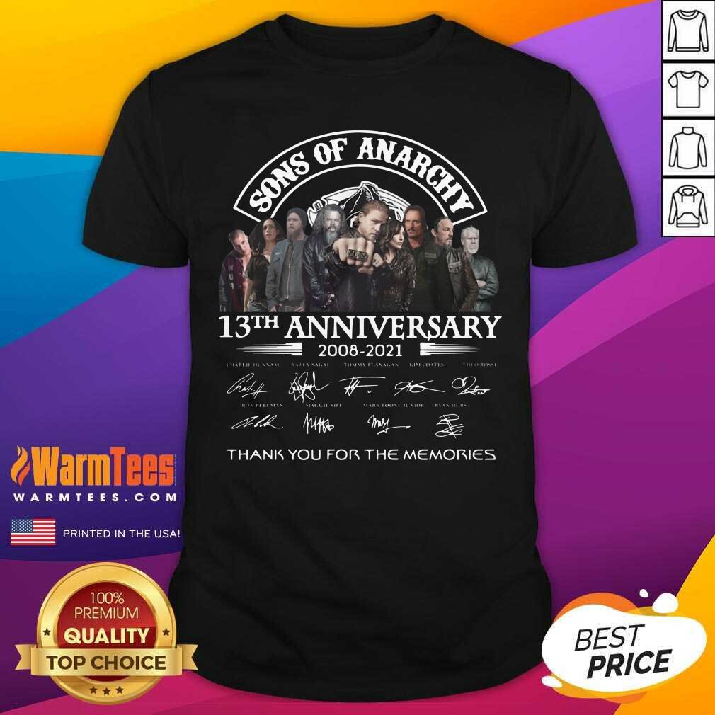 Premium Sons Of Anarchy 13th Anniversary 2008 2021 Signature Shirt