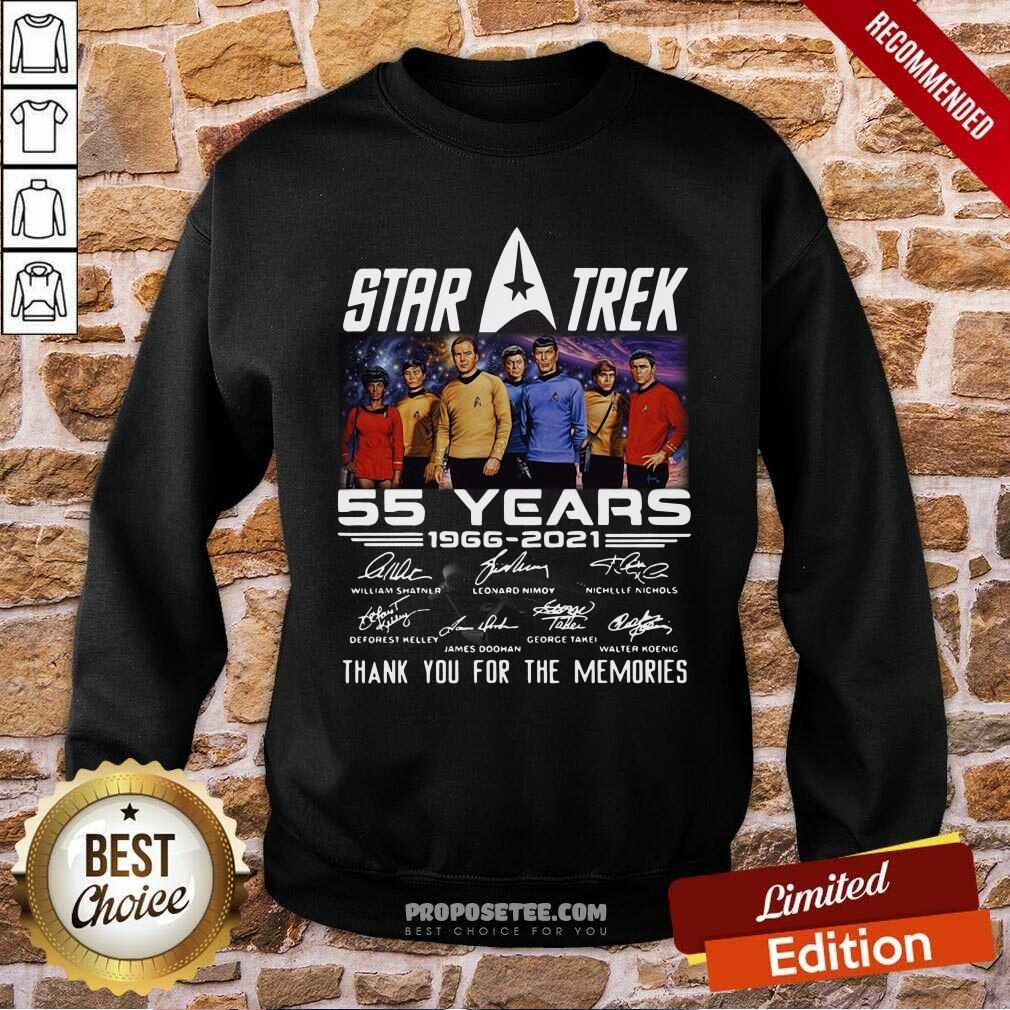 Premium Star Trek 55 Years 1966 2021 Thank You For The Memories Signatures Shirt - Image 5