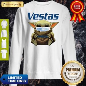 Alternative view of Premium Star Wars Baby Yoda Hug Vestas Mask COVID-19 T-Shirt