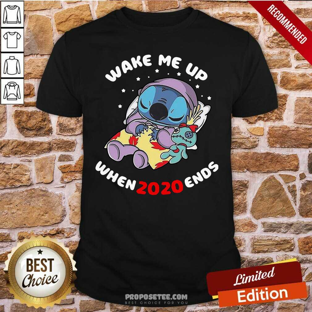 Premium Stitch Wake Me Up When 2020 Ends Shirt