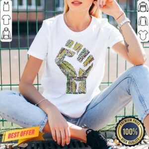 Alternative view of Premium Stop Killing Us George Floyd I Can’t Breathe Black Lives Matter Hand Shirt
