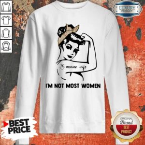 Alternative view of Premium Strong Tattoos Marine Wife I’m Not Most Women T-Shirt