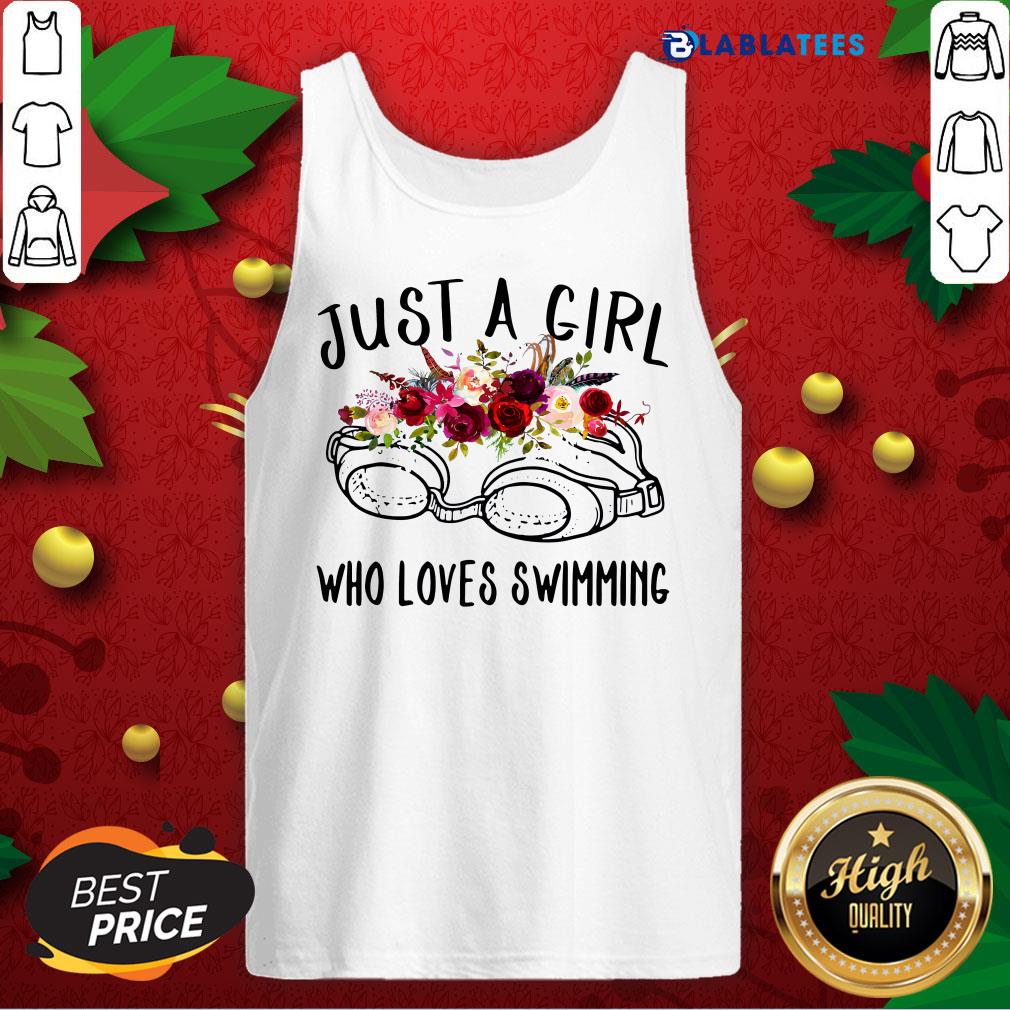 Premium Swimmer Just A Girl Who Loves Swimming Shirt - Image 3