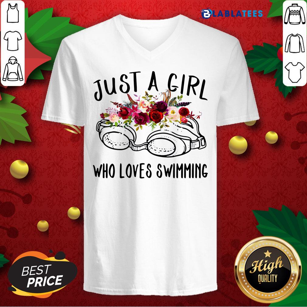 Premium Swimmer Just A Girl Who Loves Swimming Shirt - Image 5