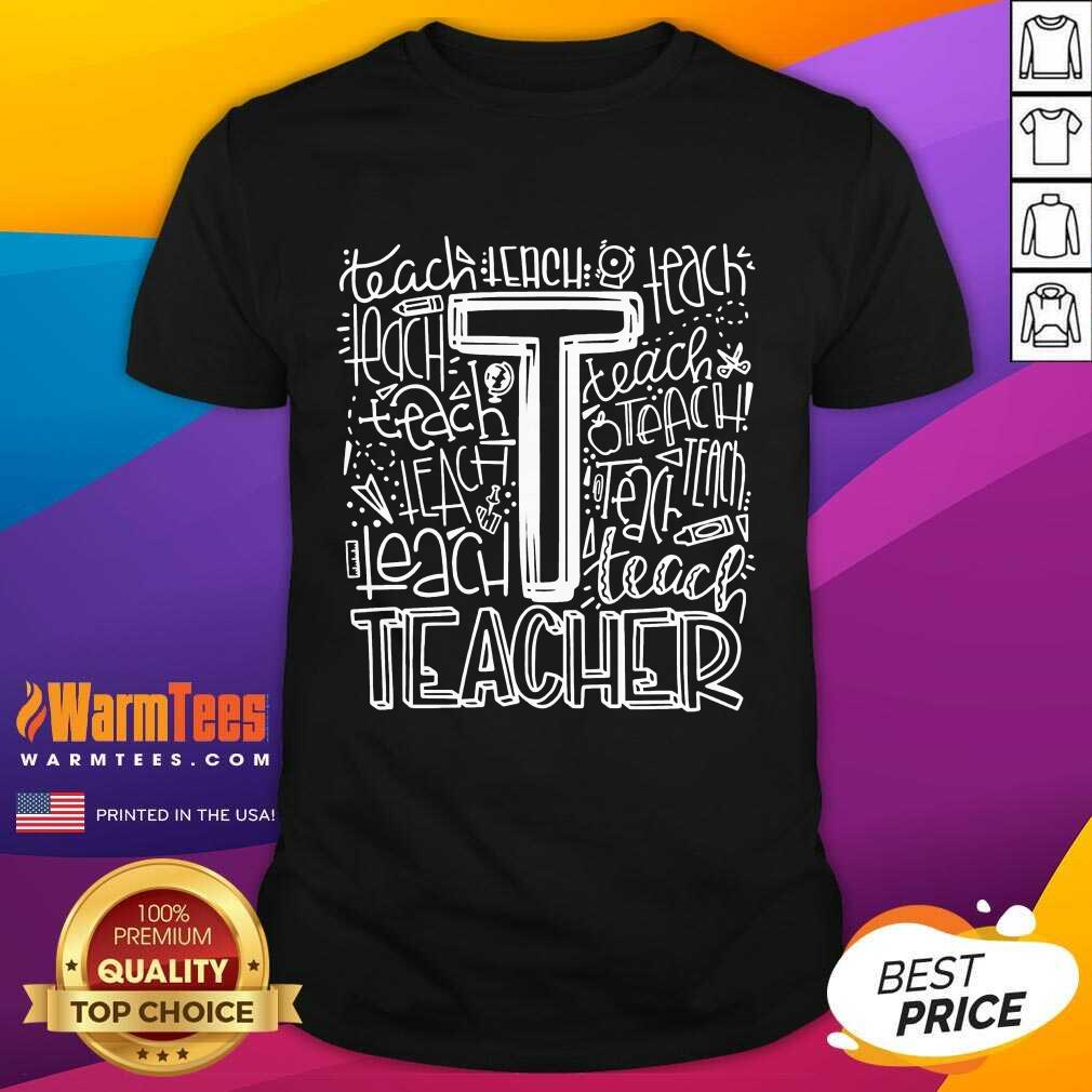 Premium Teacher Typography 2021 Shirt
