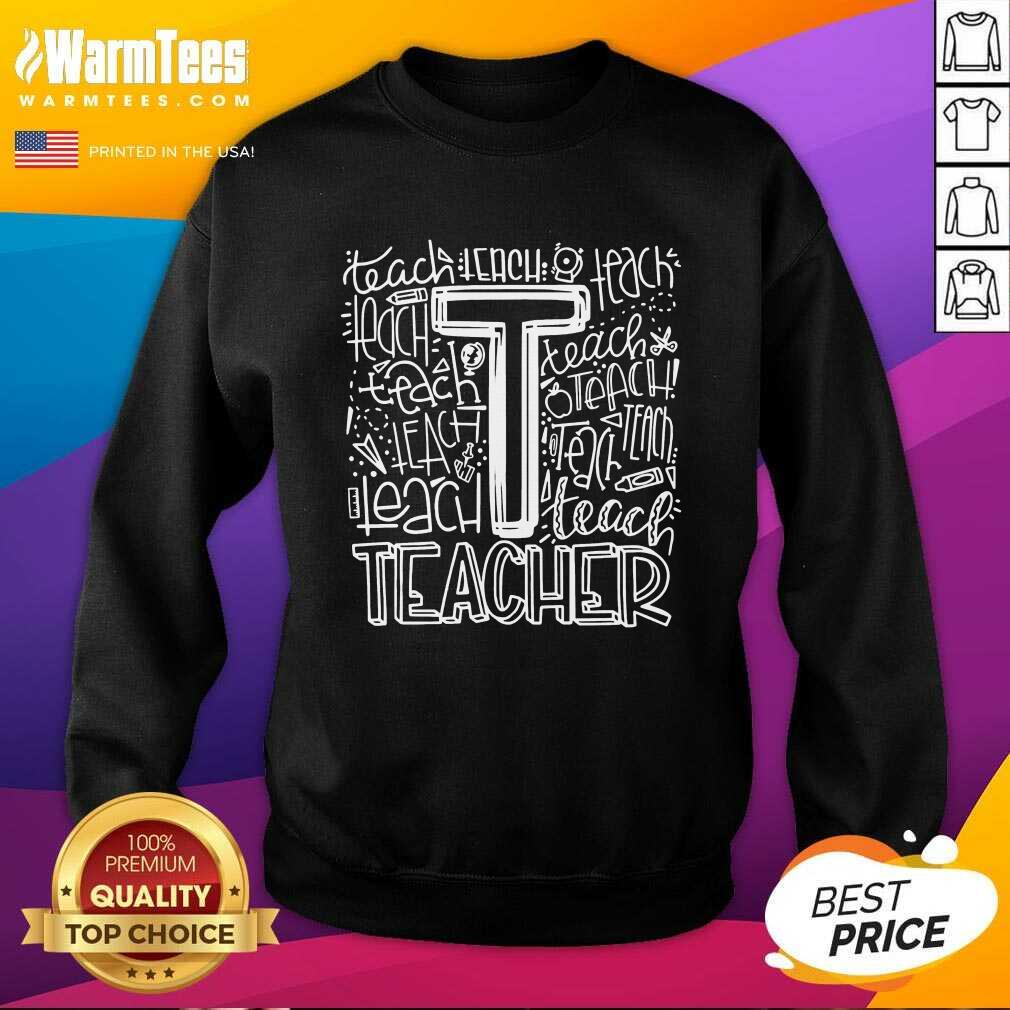 Premium Teacher Typography 2021 Shirt - Image 3