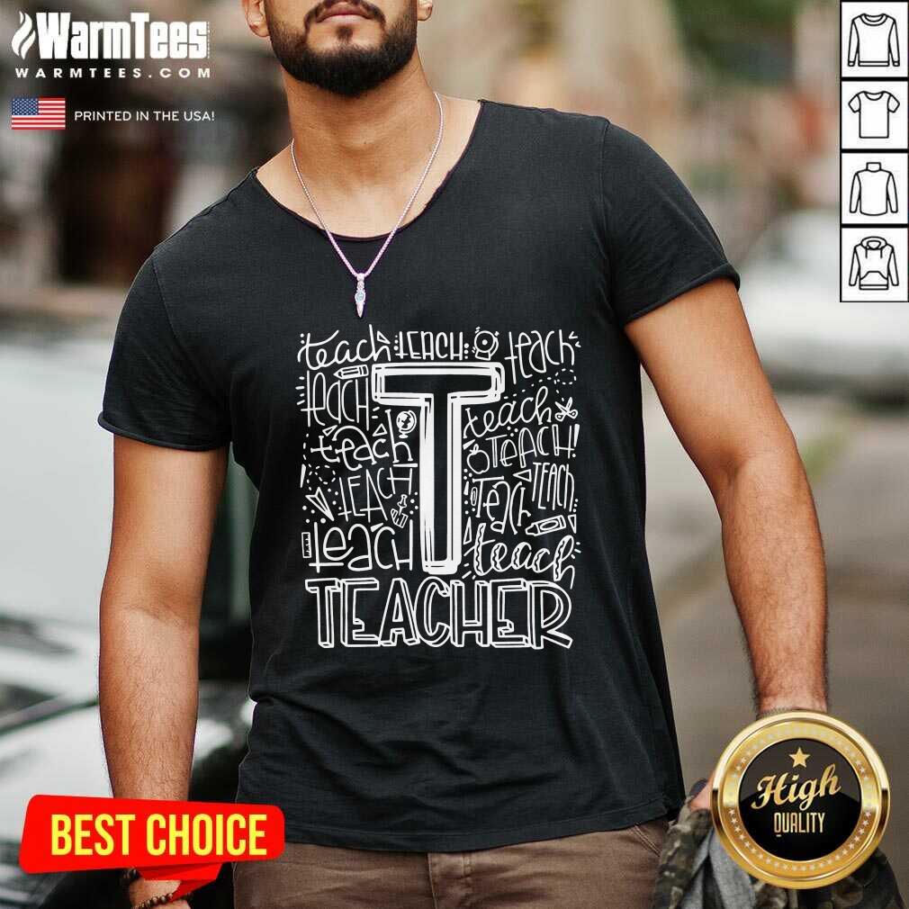 Premium Teacher Typography 2021 Shirt - Image 5