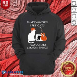 Alternative view of Premium That's What I Do I Pet Cats I Play Guitars And I Know Things Shirt