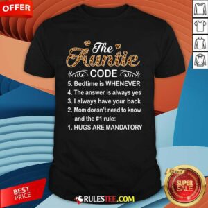 Premium The Auntie Code Mothers Day Shirt