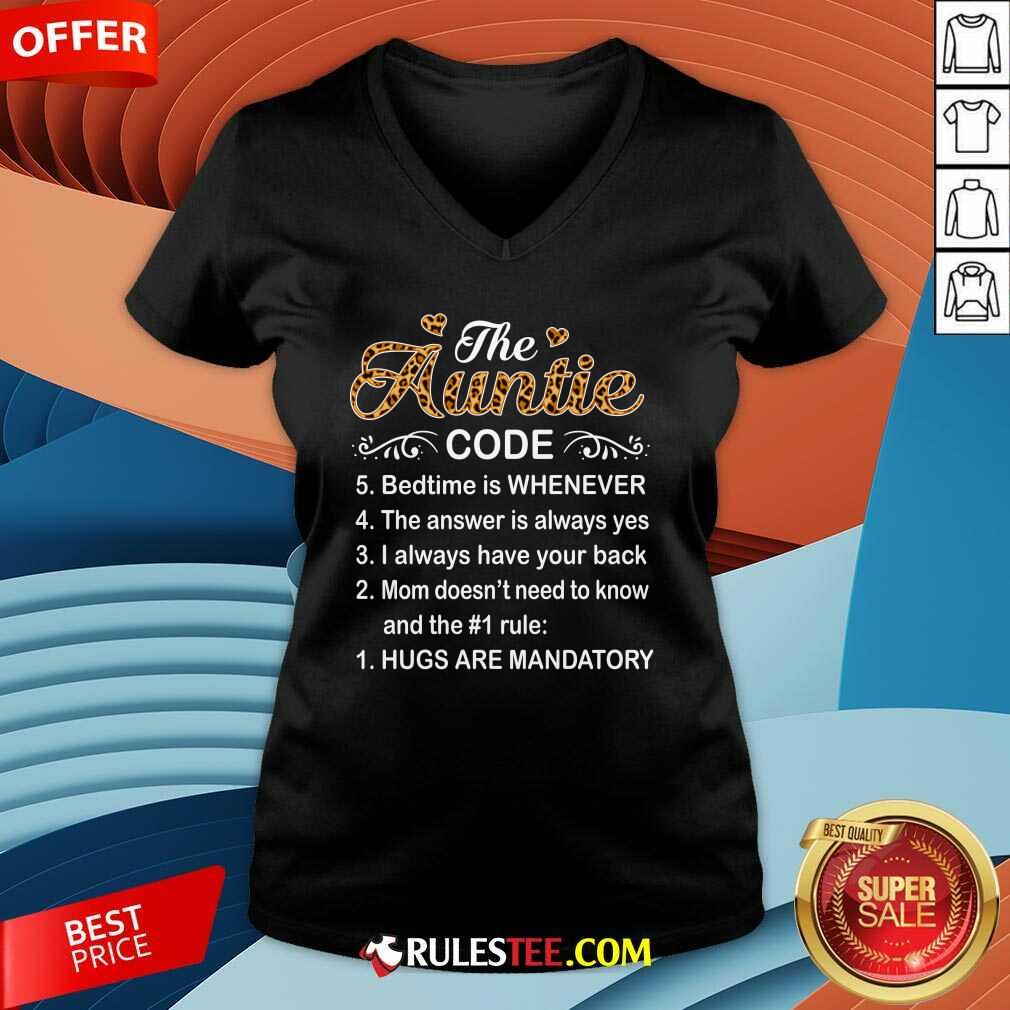 Premium The Auntie Code Mothers Day Shirt - Image 3