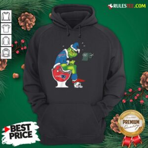Alternative view of Premium The Grinch Buffalo Bills Shit On Toilet New England Patriots Christmas Shirt