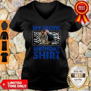 Alternative view of Premium Tiger King My Exotic Joe Birthday Shirt