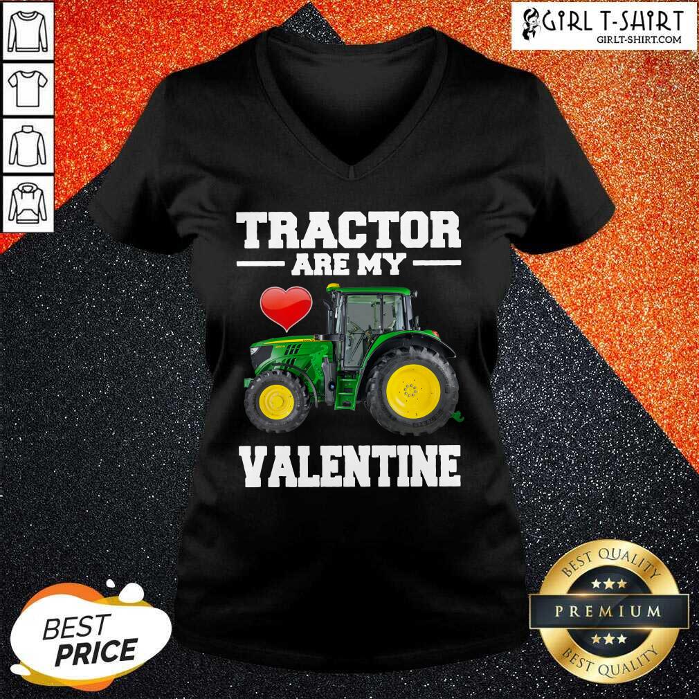 Premium Tractor Are My Valentine Shirt - Image 2