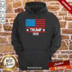 Alternative view of Premium Trump 2020 American Flag Shirt