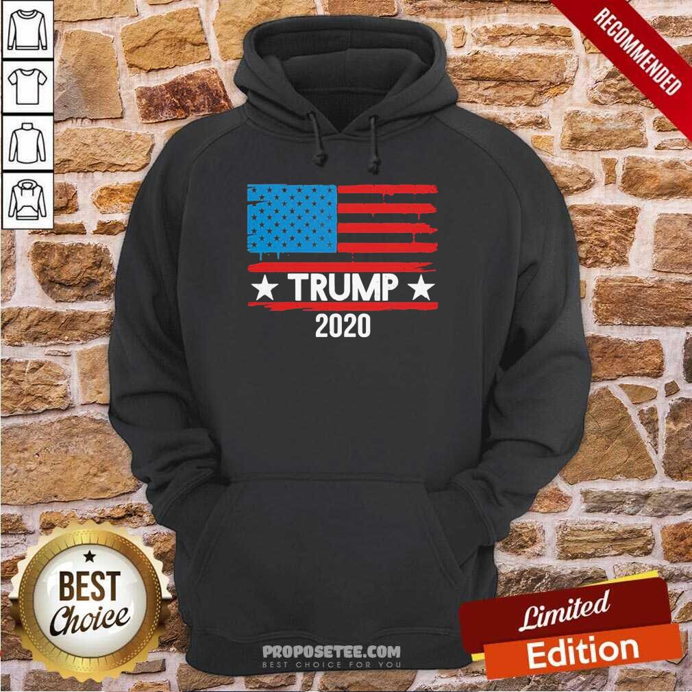 Premium Trump 2020 American Flag Shirt - Image 2