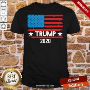 Premium Trump 2020 American Flag Shirt