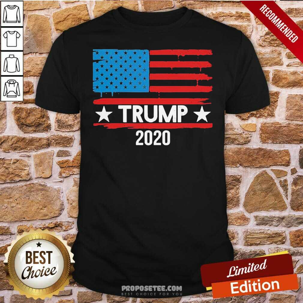 Premium Trump 2020 American Flag Shirt