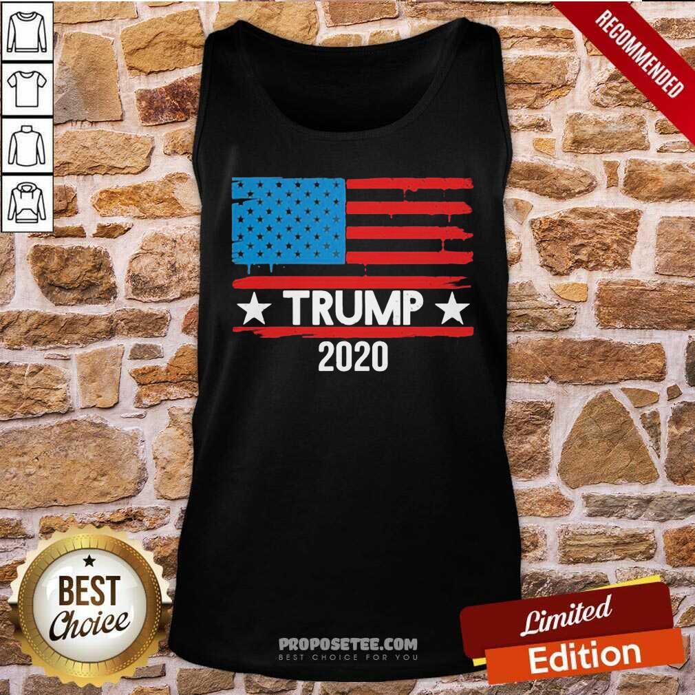 Premium Trump 2020 American Flag Shirt - Image 4